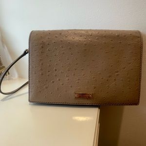 Kate Spade Ostrich Flap Purse/Clutch